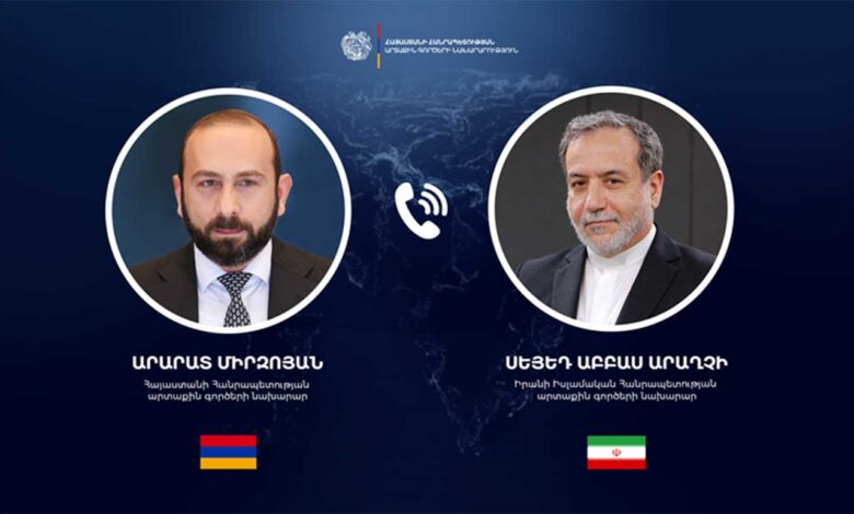 Արարատ Միրզոյեանը հեռախօսազրոյց է ունեցել Աբբաս Արաղչիի հետ